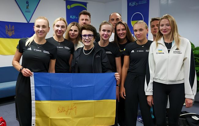 Легендарна Біллі Джин Кінг підтримала українських тенісисток перед матчем з Іспанією