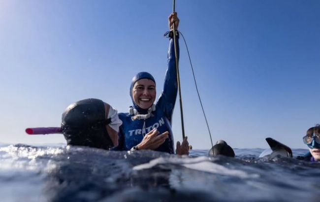 Українка занурилась на висоту Статуї Свободи й стала чемпіонкою світу з фридайвінгу