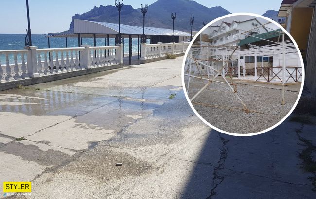 В Крыму провал курортного сезона показали на фото: грязь, вонь и разруха