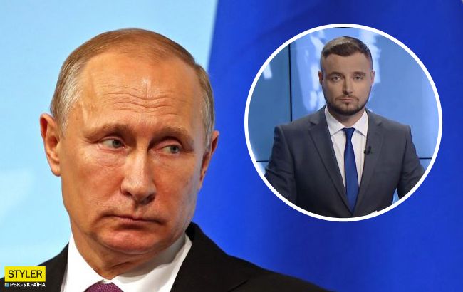 Вслед за грузином: украинский ведущий публично обматерил Путина (видео 18+)