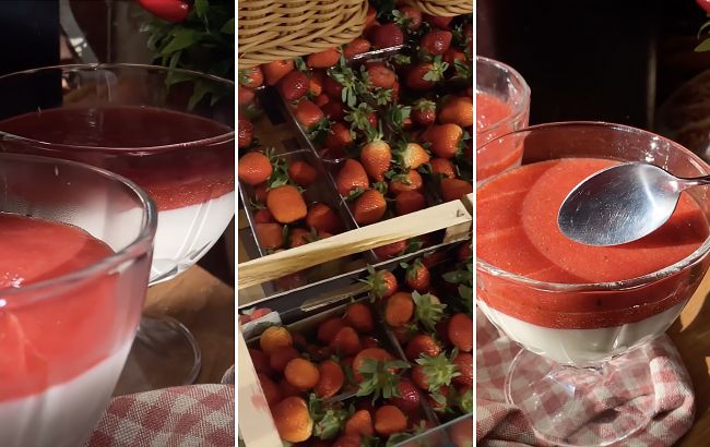 Легка полунична панакота за 10 хвилин: буде до смаку абсолютно всім!