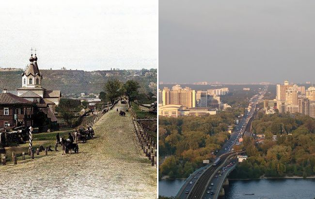 "Майбутня станція метро Лівобережна". В мережі з'явилося раритетне фото Києва 1880 року