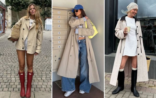 Тренч, гумові чоботи та шорти: як одягатися в дощ і виглядати стильно