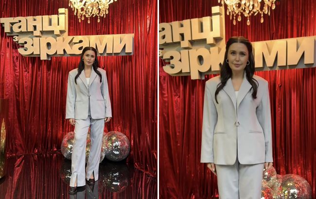 Секрет идеального образа Барбир: жакет с акцентными плечами и брюки с разрезами