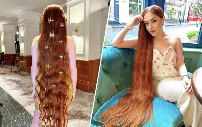 "Настоящая Рапунцель". Женщина с супер длинными волосами раскрыла секрет своей шевелюры