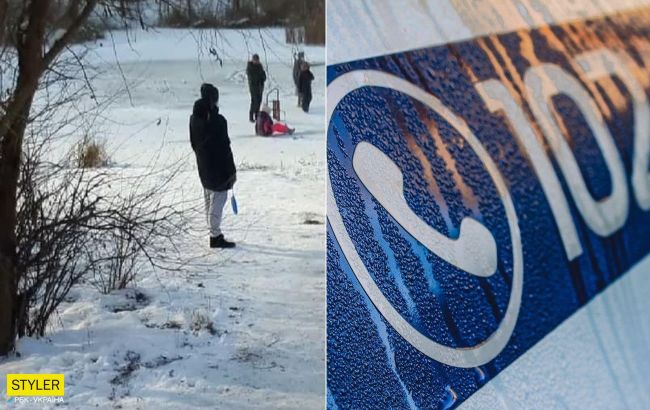 12-летний мальчик в Полтаве помог спасти рыбака, который провалился под лед (видео)