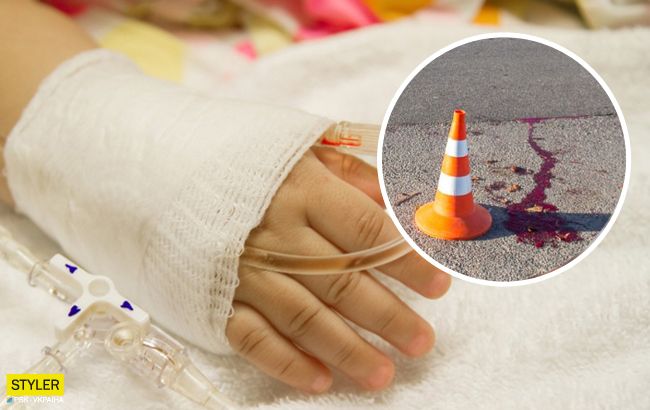 В Киеве водитель иномарки&nbsp;проехался по ноге двухлетнего мальчика