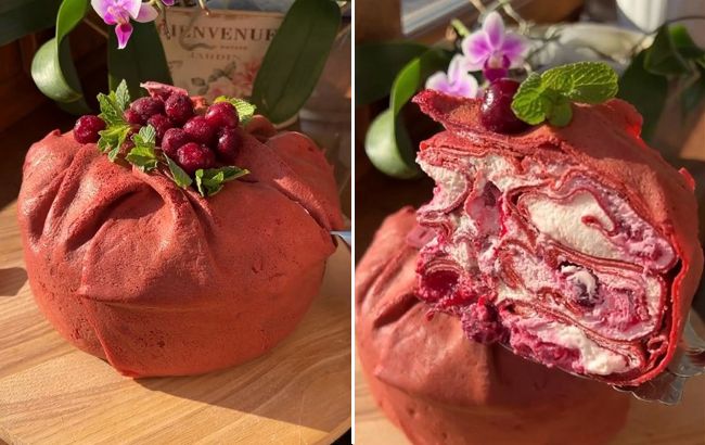 Ягодный торт из блинов, который покорит сердца гурманов: рецепт без выпечки