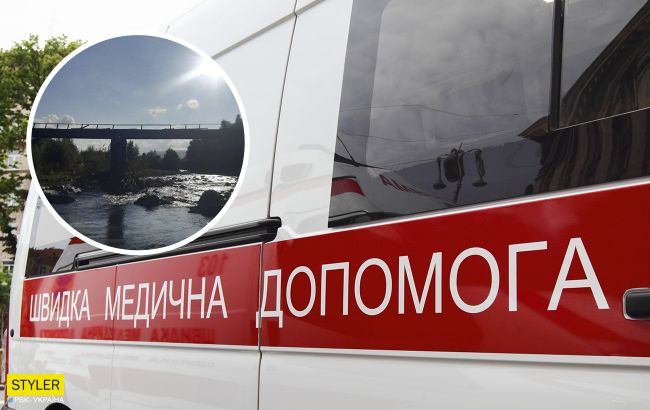 На Прикарпатье ребенок упал с аварийного моста в реку (фото)