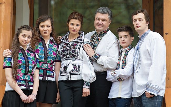 Петро Порошенко з родиною