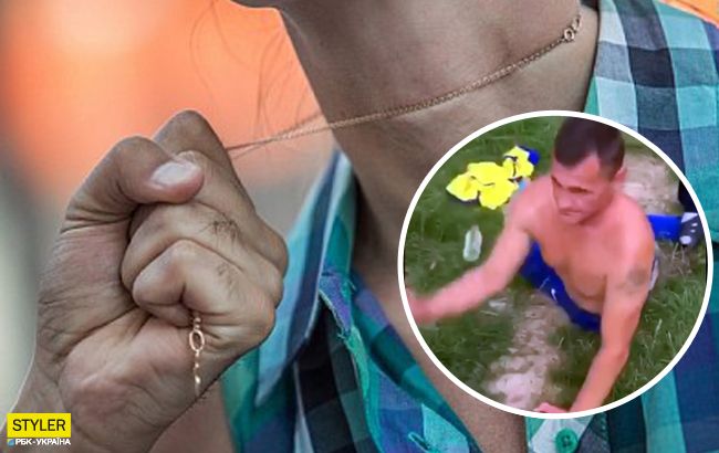 Перехожі вчинили жорсткий самосуд над грабіжником жінок в Києві (відео)