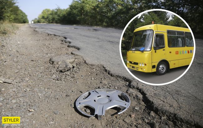 В сети показали "убитую" украинскую дорогу, по которой возят в школу детей: заросли в джунглях