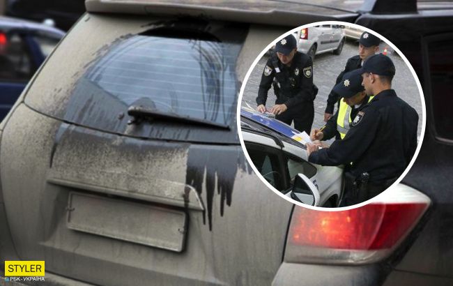 Украинским водителям рассказали, какой будет штраф за грязные номера