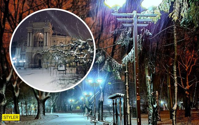 В Украину пришла настоящая зима: Одессу полностью засыпало снегом (фото)