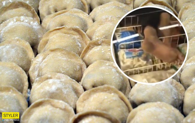 Полтавчанин уснул в холодильнике с пельменями: видео из супермаркета