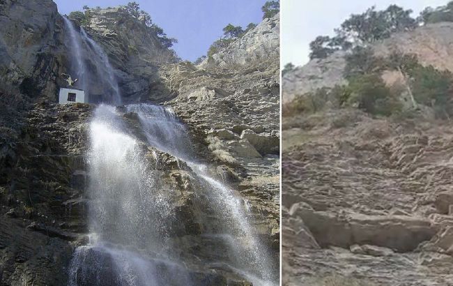 У Криму пересох найбільший водоспад: гнітюче відео