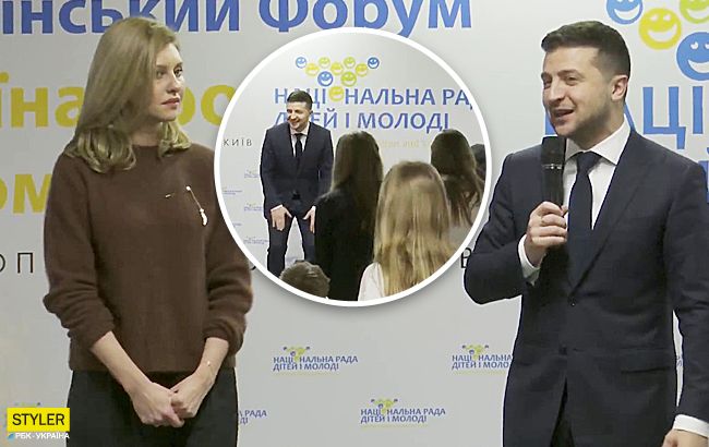 Зеленський станцював перед школярами (відео)