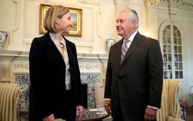 Могерини и Тиллерсон обсудили ситуацию в Украине и отношения с РФ