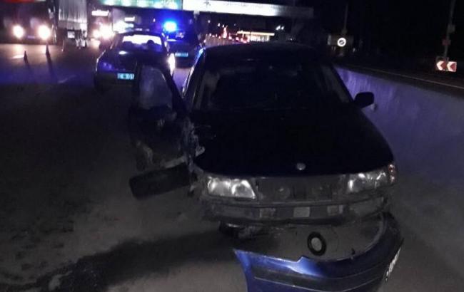 Под Киевом перевернулась маршрутка, есть пострадавшие