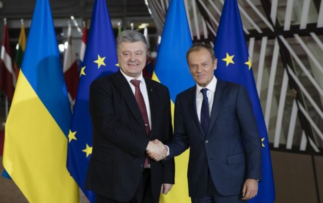 Порошенко передал Туску списки причастных к агрессии России в Керченском проливе