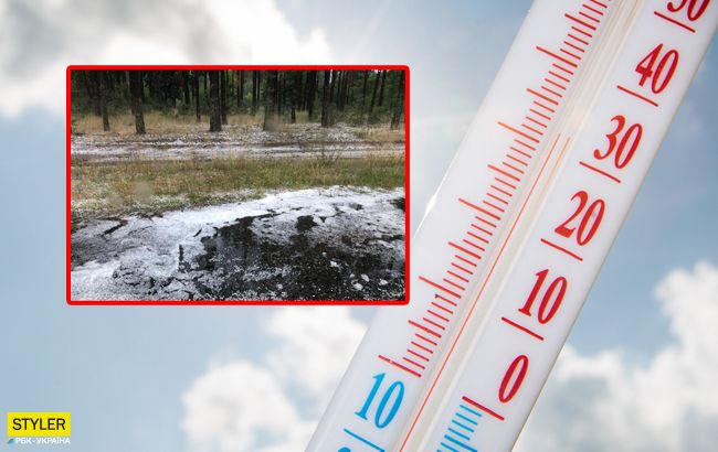 Зима летом: под Киевом выпал снег (фото)