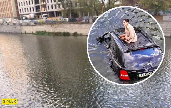 Водитель утонувшего авто в Харькове рассказала невероятную историю