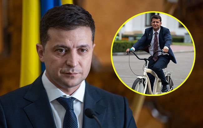 Зеленському в Естонії "підігнали" іменний велосипед: як у "Слузі народу"