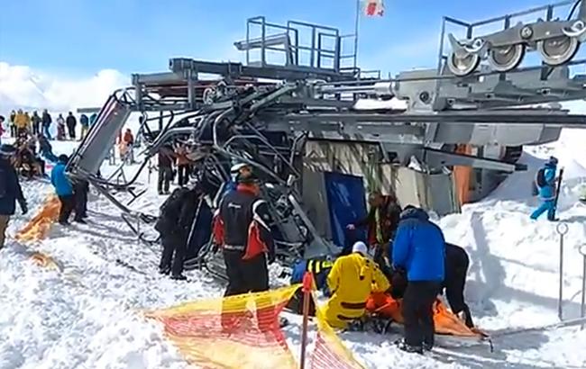 У Грузії через аварію підйомника на гірськолижному курорті постраждали 10 людей