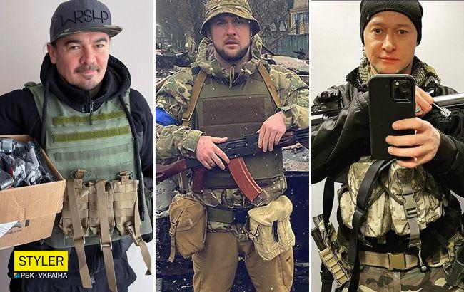 Звезды шоу-бизнеса, которые защищают Украину с оружием в руках