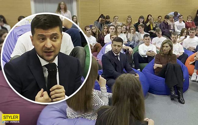 Тільки заради дівчат туди ходив: про що жартував Зеленський на зустрічі з молоддю