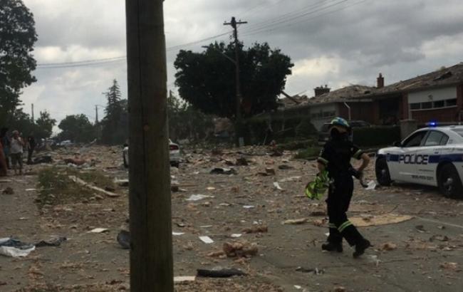 В Канаде в результате взрывов разрушены 4 дома