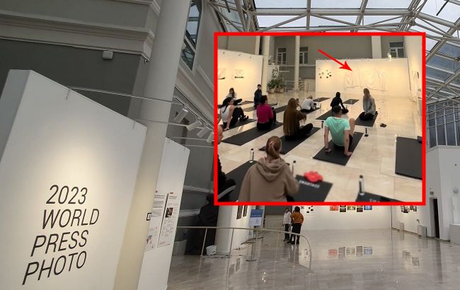 У Нацмузеї провели заняття з йоги, накривши фото з Маріуполя простирадлами: деталі скандалу