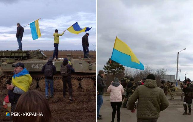 Чаплинка - это Украина! На мирный протест в поселке вышли более трех тысяч человек
