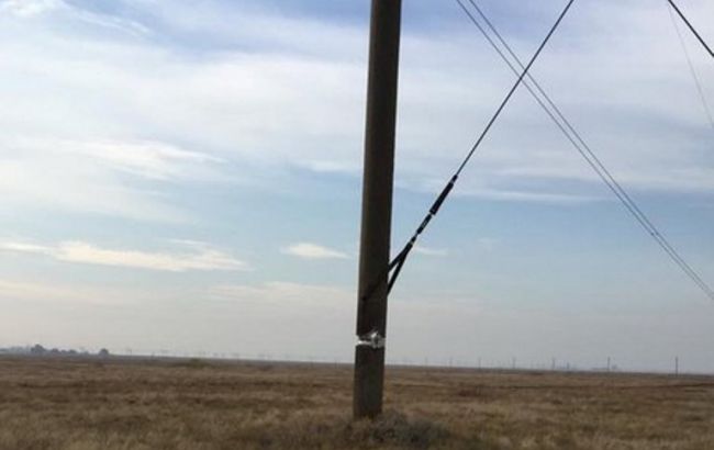 На столбе электропередач в Крым были обнаружены 3 минометные мины