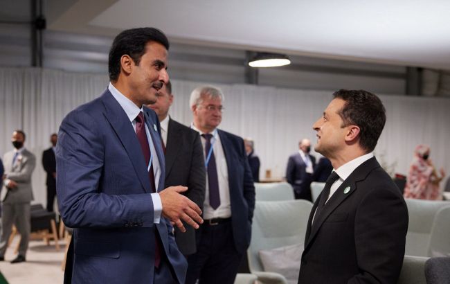 Зеленский в Глазго встретился с эмиром Катара: обсудили поставки сжиженного газа