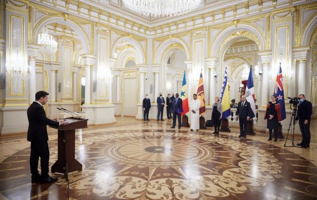Зеленский принял верительные грамоты у послов Грузии, Японии и других стран