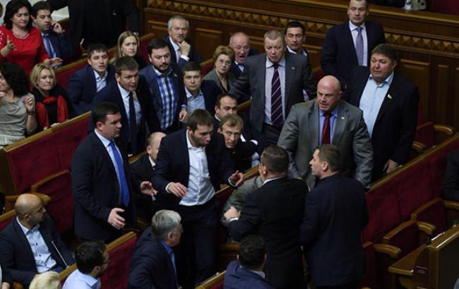 У Раді сталася штовханина