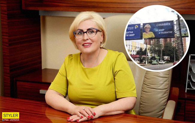 Скандальная Штепа собралась в мэры Славянска: в городе появились билборды на русском языке