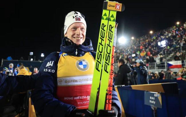 Йоганнес Бьо черговим "золотом" закрив біатлонний ЧС-2024