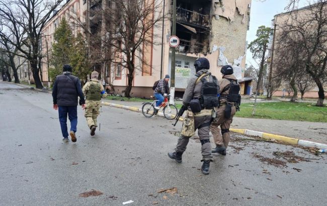 В Буче Нацполиция начала зачистку города