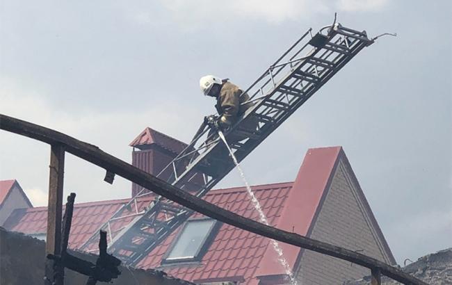В аннексированной Евпатории горел пансионат, есть пострадавшие