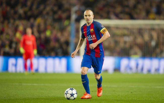 Иньеста стал лучшим игроком матча "Барселона" - ПСЖ