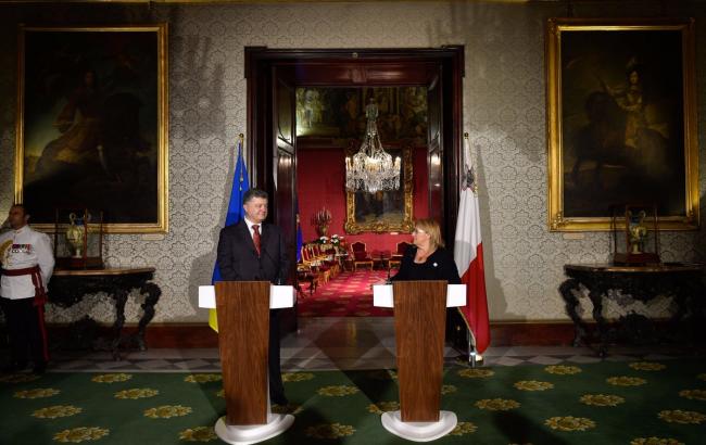 Мальта може стати хабом для виходу українських товарів на ринки Північної Африки, - Порошенко