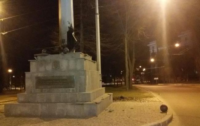 В центре Харькова ночью прогремел взрыв