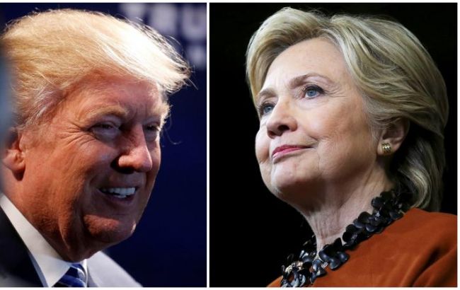 Выборы в США: Клинтон лидирует в 13 штатах, Трамп - в 17
