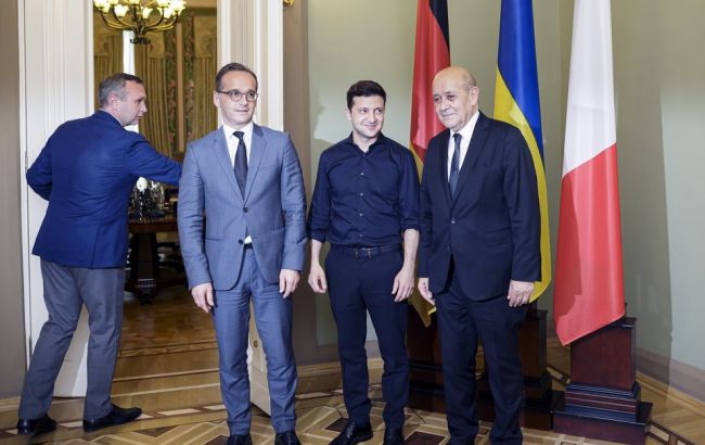 Главы МИД Германии и Франции сделали совместное заявление после встречи с Зеленским