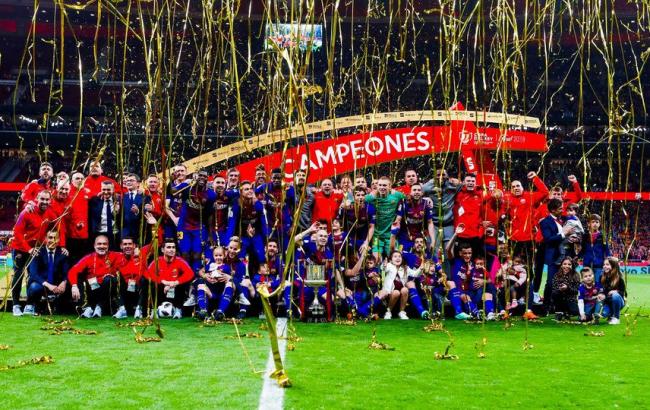 "Барселона" в 30 раз выиграла Кубок Испании