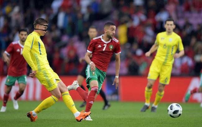 Сборная Украины сыграла вничью с командой Марокко