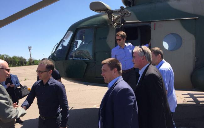 Климкин с главой МИД Германии прибыли в Мариуполь