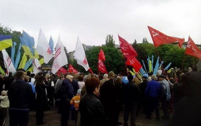 День Победы: в Днепропетровске прошли мероприятия под агитацию политиков